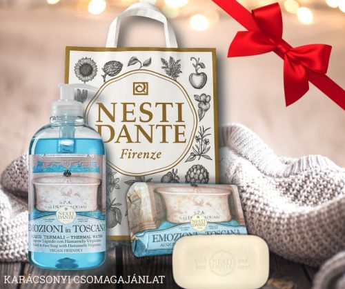 Mini Italian Spa Gift - Nesti Dante Emozioni in Toscana - Termál víz ajándékcsomag  - Szappan + Folyékony szappan