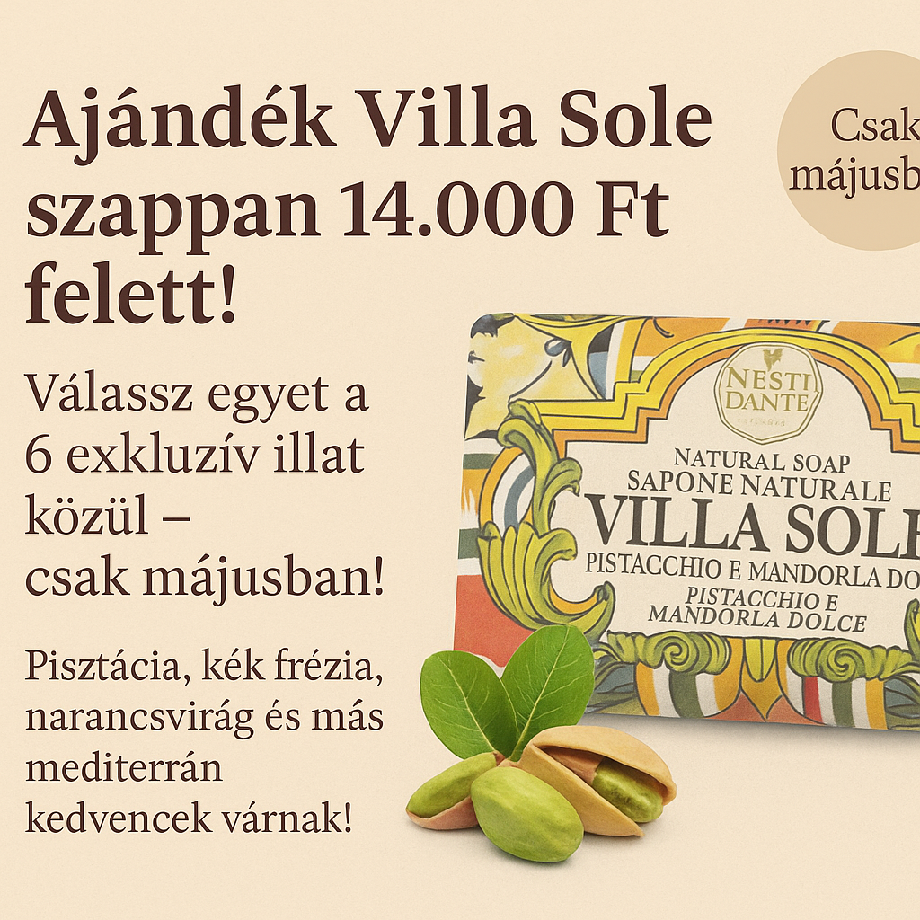 Választható Villa Sole szappan ajándékba